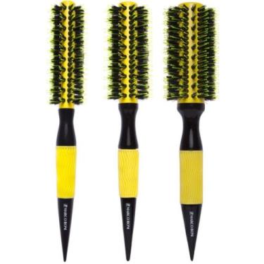 Imagem de 3UN Escova Thermal Ceramica Yellow 35/47/57MM Marco Boni