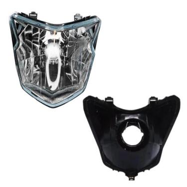 Imagem de Farol Bloco Optico Em Acrílico Moto XRE 190 2016 Adiante - Loja Duas R