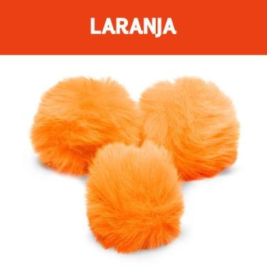 Imagem de Pompom - Pelúcia 70 Mm - 30 Unidades - Laranja - Nº: 523- Nybc