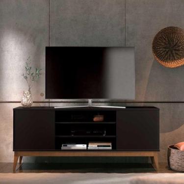 Imagem de Rack Retro Para TV Até 65 Titan Preto - EDN Móveis - EDN Moveis