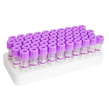 Imagem de Microtubo Coleta Sangue 0,5ml - Edta - Rack 50 Unidades - LM