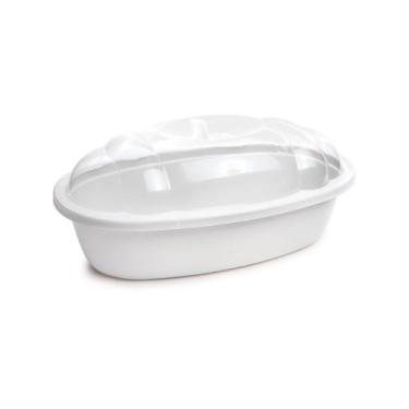 Imagem de Porta Pão C/ Tampa Mesa Posta Cozinha Café Pães Bolos 4,8L - Plásutil