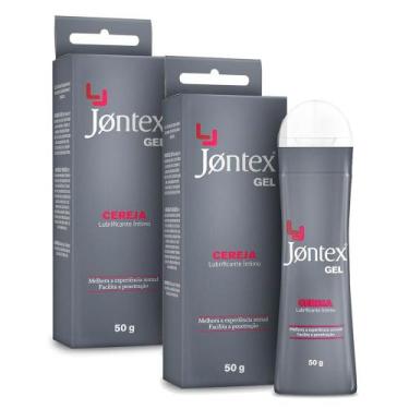 Imagem de Kit 2 Gel Lubrificante Íntimo Jontex Sabor Cereja 3 em 1 50g