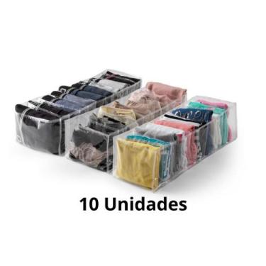 Imagem de Organizador de Guarda Roupa Colmeia 10 Espaços Kit com 10UND - BEATRIZ