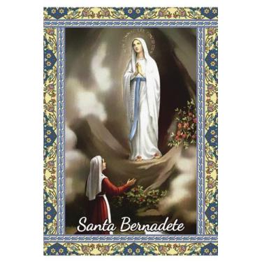 Imagem de 10.000 Santinho Santa Bernadete (oração no verso) - 7x10 cm - Santinho