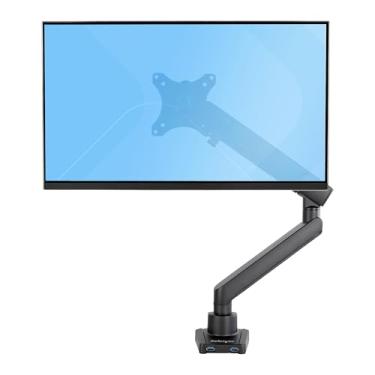 Imagem de StarTech.com Braço para monitor de mesa com 2 portas USB 3.0 – Montagem fina de monitor único com movimento completo ajustável com montagem VESA de até 34 polegadas – Braço articulado ergonômico – Braçadeira/argola de mesa (ARMSLIM2USB3)