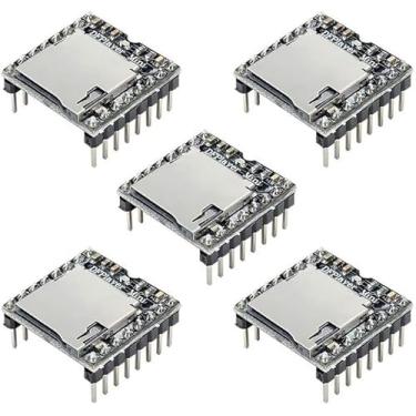 Imagem de Podazz 5 peças DF Player Mini Mp3 Player Board YX5200 Módulo Compatível com UNO R3 Suporte TF Cartão Micro SD U Disk Áudio Música