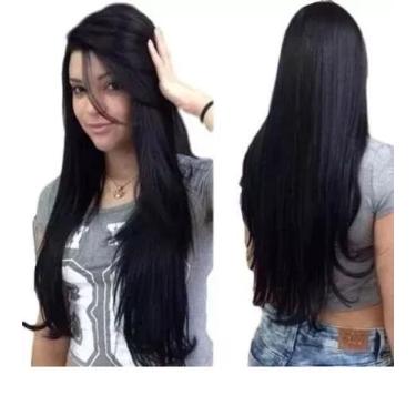 Imagem de Aplique Liso Preto Tic Tac Aceita Chapinha Ref 185 - Jin Die, Preto