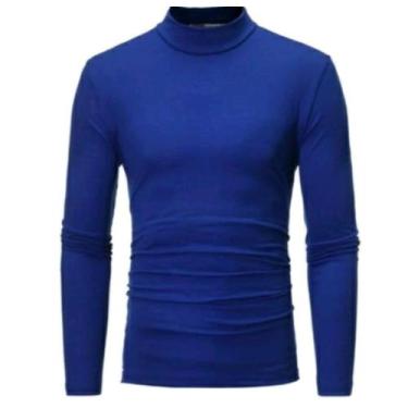 Imagem de Blusa Segunda Pele Masculina Gola Alta Proteção Solar Uv Fp50 Esportes