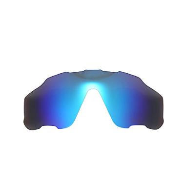 Imagem de NicelyFit Lentes de reposição polarizadas para óculos de sol Oakley Jawbreaker armação de vidro (espelho azul gelo), Espelhado azul gelo, Jawbreaker