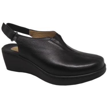 Imagem de Sapato Opananken Feminino Anabela Alexxa 100% Couro 54611