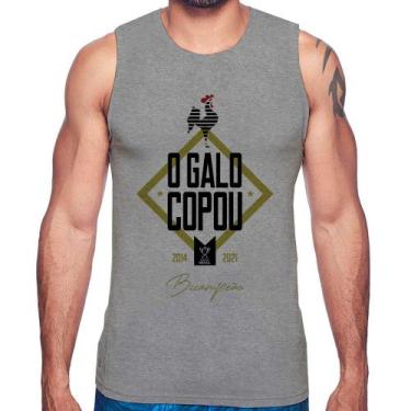 Imagem de Regata O Galo Copou! - Foca na Moda, Cinza, GG