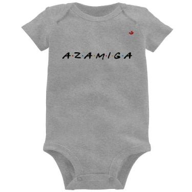 Imagem de Body Bebê Azamiga - Foca na Moda, Cinza, G
