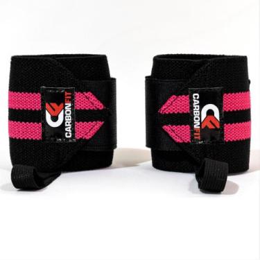 Imagem de Par De Munhequeira Protetor P/ Punho Elástico - CARBONFIT, Rosa