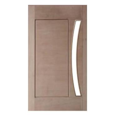 Imagem de Porta Pivotante 01 Almofada Arco p/Vidro Montada em Madeira Maciça Ced