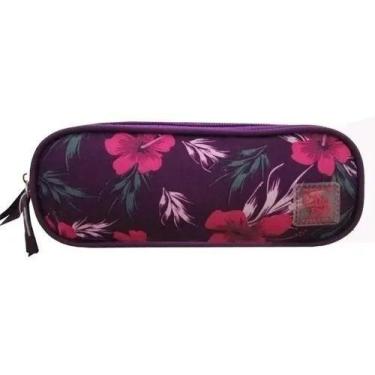 Imagem de Estojo Escolar Triplo Feminino Clio MF2092, Roxo