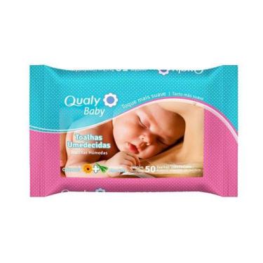 Imagem de Toalha umedecido qualy baby com 50 unidades - MARCA EXCLUSIVA