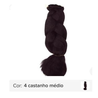 Imagem de Jumbao maxi 400g (cor 4 = Castanha Médio) - Maxi jumbão 