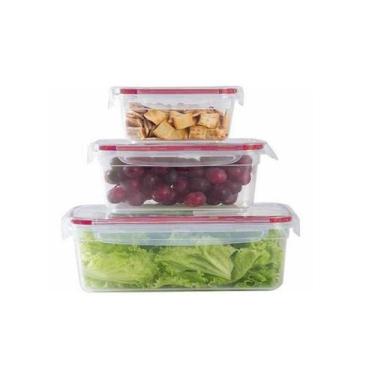 Imagem de Conjunto de potes de vidros  refratário hermético 3 Peças - Jgt1004 - 