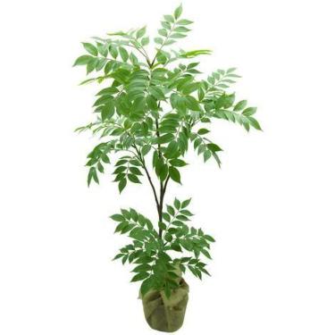Imagem de Planta Folhagem Nogueira Artificial Para Vaso Toque Verde Realista - L
