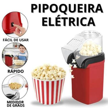 Imagem de Pipoqueira Elétrica 110v Grande Máquina De Pipoca Infantil Sem Óleo Ma