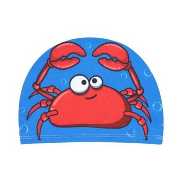 Imagem de Touca de Natação Infantil com Desenho Animado - Tecido Elástico e Conf