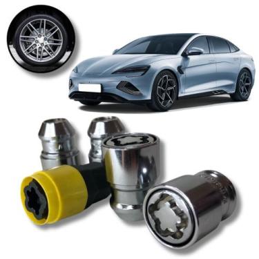 Imagem de Kit Trava Porca / Parafuso Roda Antifurto 1005 Cabeça Giratória BYD Se