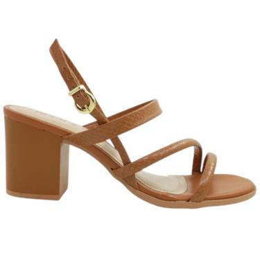 Imagem de Sandália Feminina Casual Social Dia a Dia Passeio Trabalho Salto Grosso Médio Conforto Ramarim 2451202
