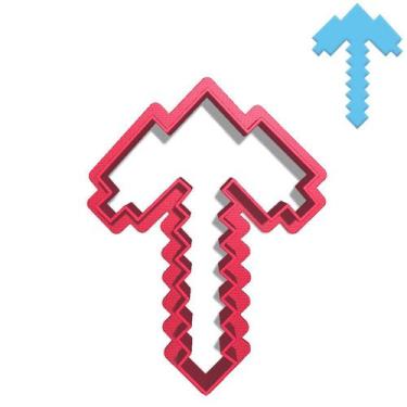 Imagem de Cortador Pasta Doce Impresso Jogo Infantil Game Minecraft Ferramenta P