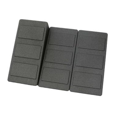 Imagem de Generic 3 peças agachamento cunha pé placa inclinada antiderrapante equipamento de treinamento perna estiramento placas maca bezerro para tornozelo pé