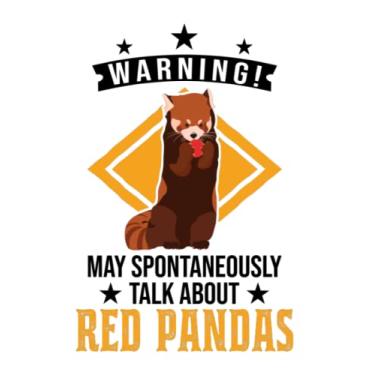 Imagem de Roter Panda Notizbuch: May spontaneously talk about Red Pandas / 6x9 Zoll / 120 karierte Seiten