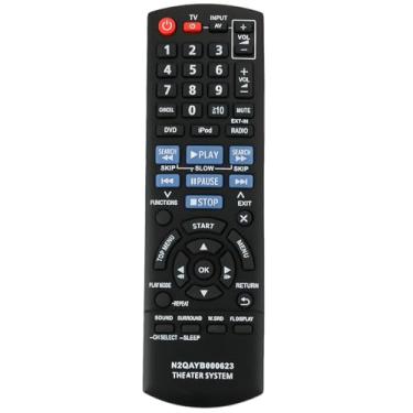Imagem de Controle remoto de substituição N2QAYB000623 aplicável ao sistema de som Panasonic DVD Home Theater SC-XH150 SA-XH150 SCXH150 SAXH150 SAXH150
