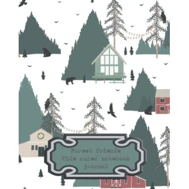 Imagem de Forest Friends Wide ruled Notebook Journal: The wild and wonderful Forest inspired note book for nature journaling, school notes or recording as a ... in the woods graphic art cover art design