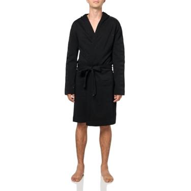 Imagem de HUGO Roupão tonal masculino com logotipo, Groselha preta, P