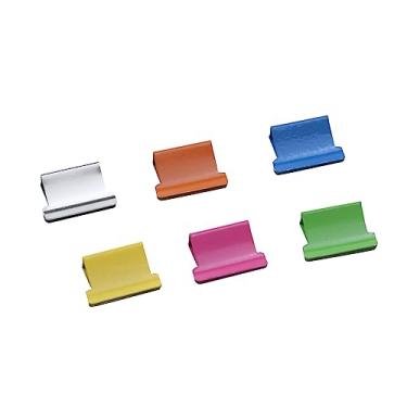 Imagem de Pufguy 100 clipes de refil de fichário, grampos de papel coloridos, clipes de recarga de grampeador de pressão, clipes de documentos pequenos, capacidade de 40 folhas, clipes de refil de dispensador