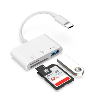 Imagem de Leitor de cartão SD USB C, leitor de cartão SD para iPhone 15, leitor de cartão SD para Android, adaptador de cartão SD, leitor de cartão SD para Android