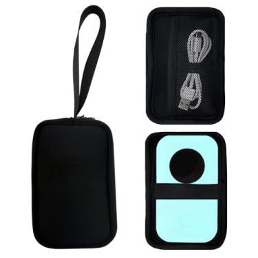 Imagem de Wanty Bolsa de neoprene com zíper para viagem com alça para Phomemo D30 / D35 para NIIMBOT D110 D110 mini máquina de etiquetar atualizada, apenas capa, armazene facilmente sua impressora, fita, linha