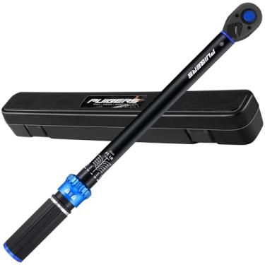 Imagem de PUIBERS Chave de torque de 3/20.3 cm, chave de torque 3/8 Torquimetro 13,6-149,2 Nm, 72 dentes ajustáveis de direção dupla para reparo de motocicletas e carros