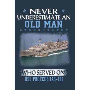 Imagem de USS Proteus AS-19 Veterans Day Father Day: Study Notebook, 6 x 9 inches, 120 pages