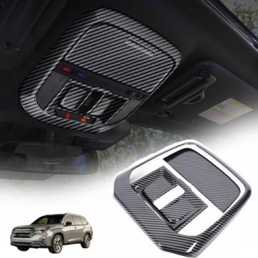 Imagem de Sekhyna Painel de Luz de Leitura Frontal Acabamento Compatível com Subaru Forester 2025, Luz de Leitura Frontal Interna Lâmpada Botão Interruptor Painel Decoração Acessórios Interiores (Padrão de