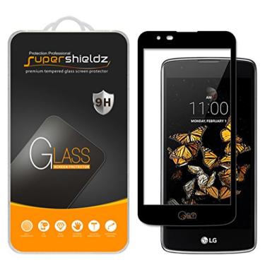 Imagem de Supershieldz Protetor de tela de vidro temperado para LG K7, [cobertura total da tela] antiarranhões, sem bolhas, substituição vitalícia (preto)