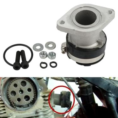 Imagem de Peças de reposição da bota de admissão do carburador para Yamaha Bear Tracker 250 YFM250 1999-2004, ATV Carb Admissão Manifold Boot Joint Replace# 4XE-13586-00-00