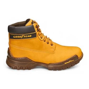 Imagem de Bota Coturno Masculino Adventure em Couro Nobuk - Goodyear, 42, Amarel