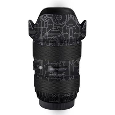 Imagem de Adesivo de lente de câmera antiarranhões para Sigma Art 24-35 mm F2 DG adequado para Canon EF Mount Camera Coat Wrap Película protetora corporal Adesivos de capa protetora Custo 1: 2 24-35 2 (titânio