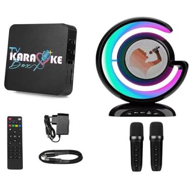 Imagem de Aparelho TV Karaoke Box 18.000 Músicas Com Pontuação, Sistema de Busca, Numeração, Altera Tonalidade, Cx Som, 2 Mic S/Fio