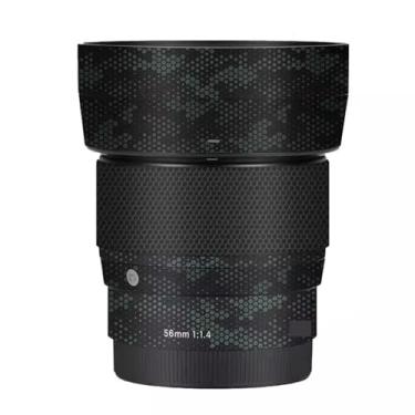 Imagem de Película protetora para lente de câmera, película protetora, película vinly, adesivo premium para Sigma 56 mm F1.4 DG DN, adequado para Sony E Mount para Canon EFM Mount (Mamba Green)