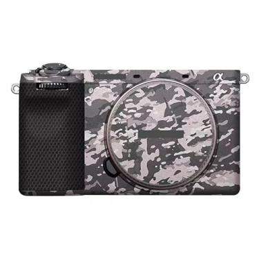 Imagem de Adesivo de corpo de câmera Alpha 6700 película protetora de vinil decalques acessórios para Sony A6700 (Camuflagem de campo)