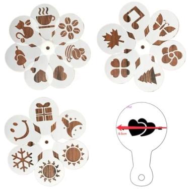 Imagem de Waillynice Caneta elétrica de arte de café para design de leite latte, ferramenta de barista portátil de 5 cores com bateria, caneta de decoração de bolo e café para assar/café (estênceis de café)