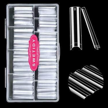 Imagem de Unhas Postiças SWETIDY XXL - 500 Unidades - Extra Longas e Transparent
