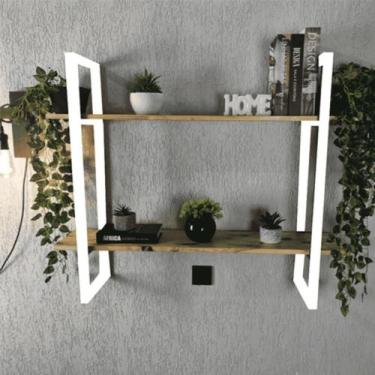 Imagem de PRATELEIRA AÇO/MDF ESTILO INDUSTRIAL MOBBILI PA-01 (Informar cor da es